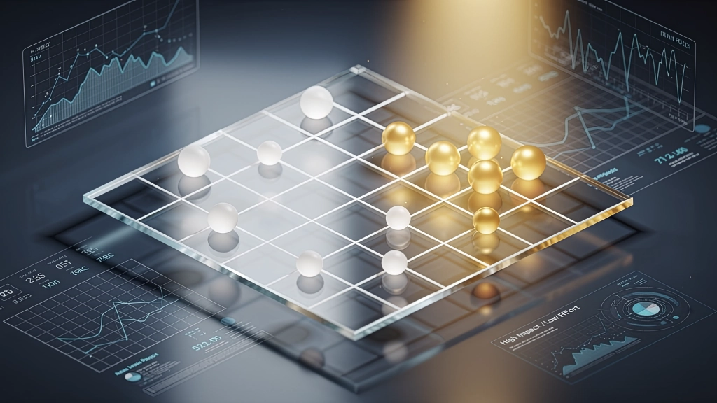 Matriz de priorização de projetos e funcionalidades