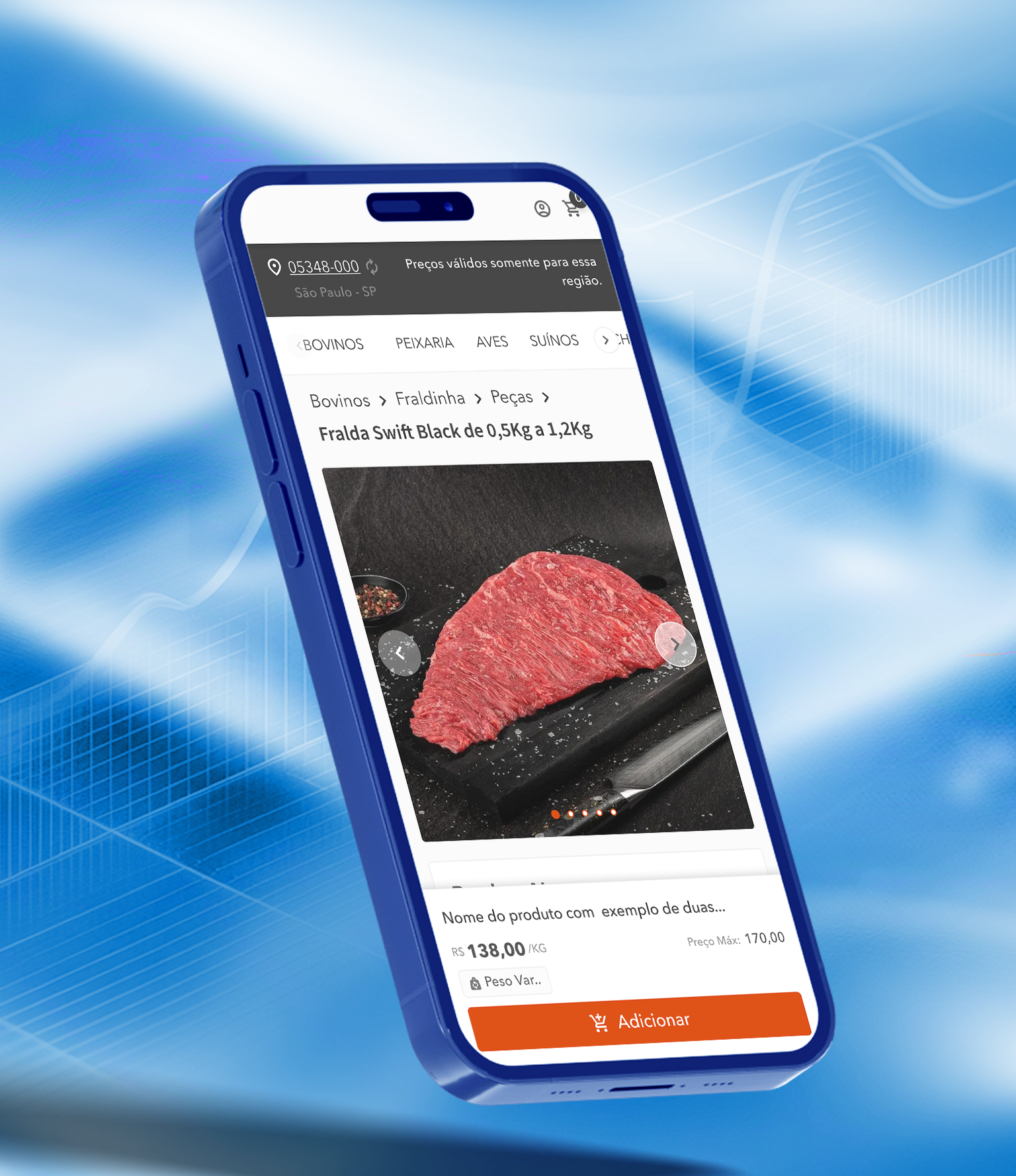 Case Varejo: Página de Produto Cadeia Fria