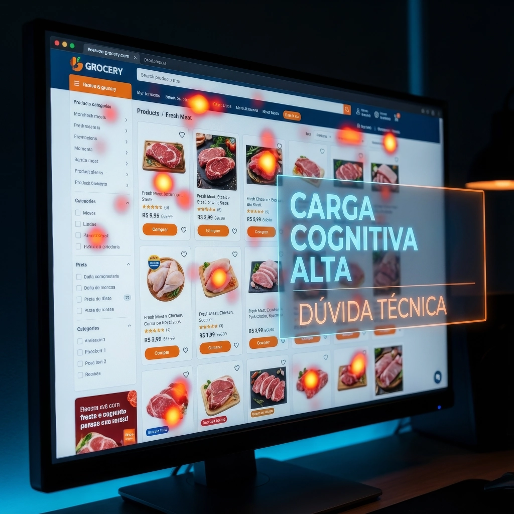 Diagnóstico de usabilidade da PDP antiga