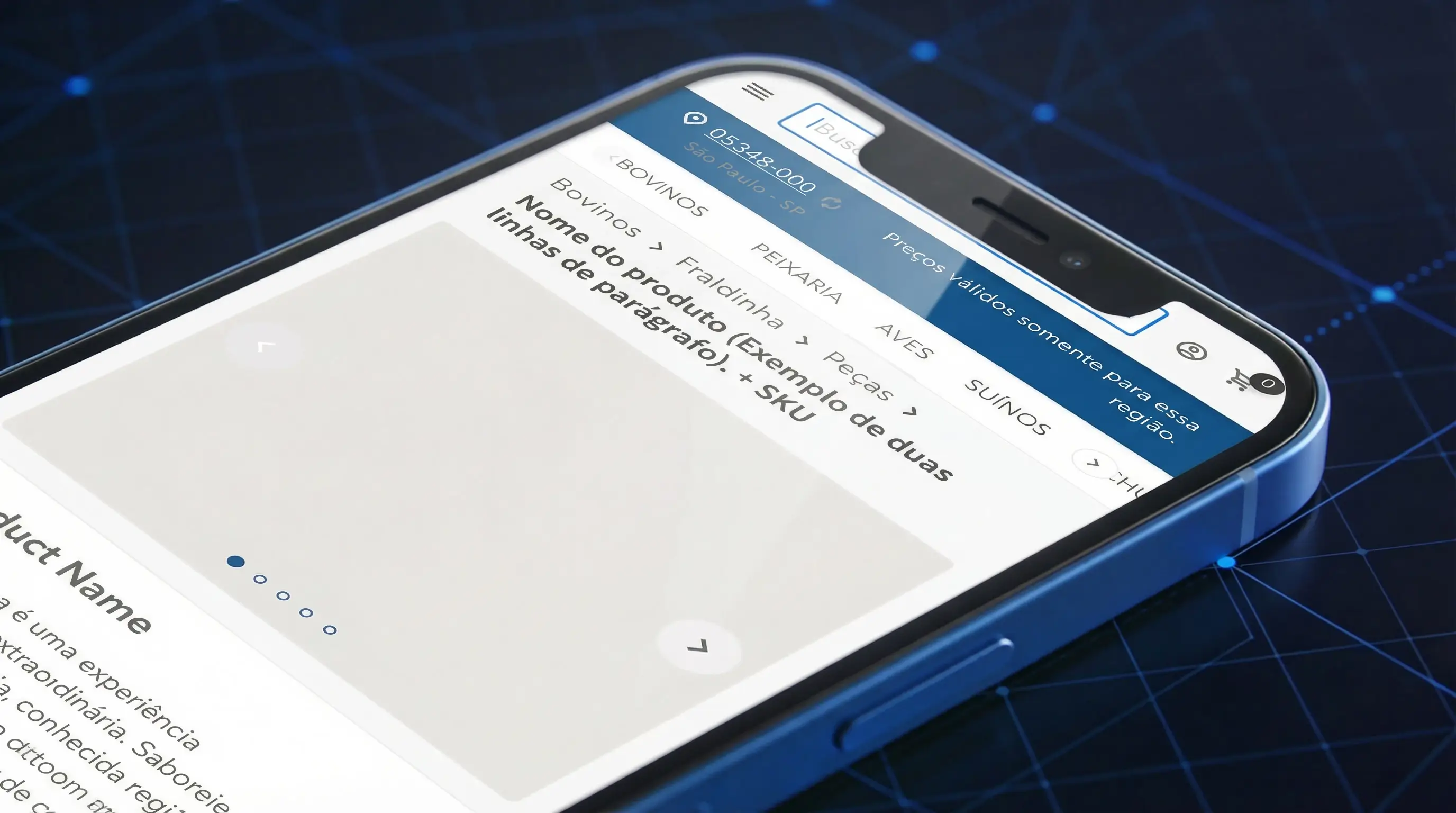 Página de Produto (PDP) Cadeia Fria - Redução de Atrito Logístico