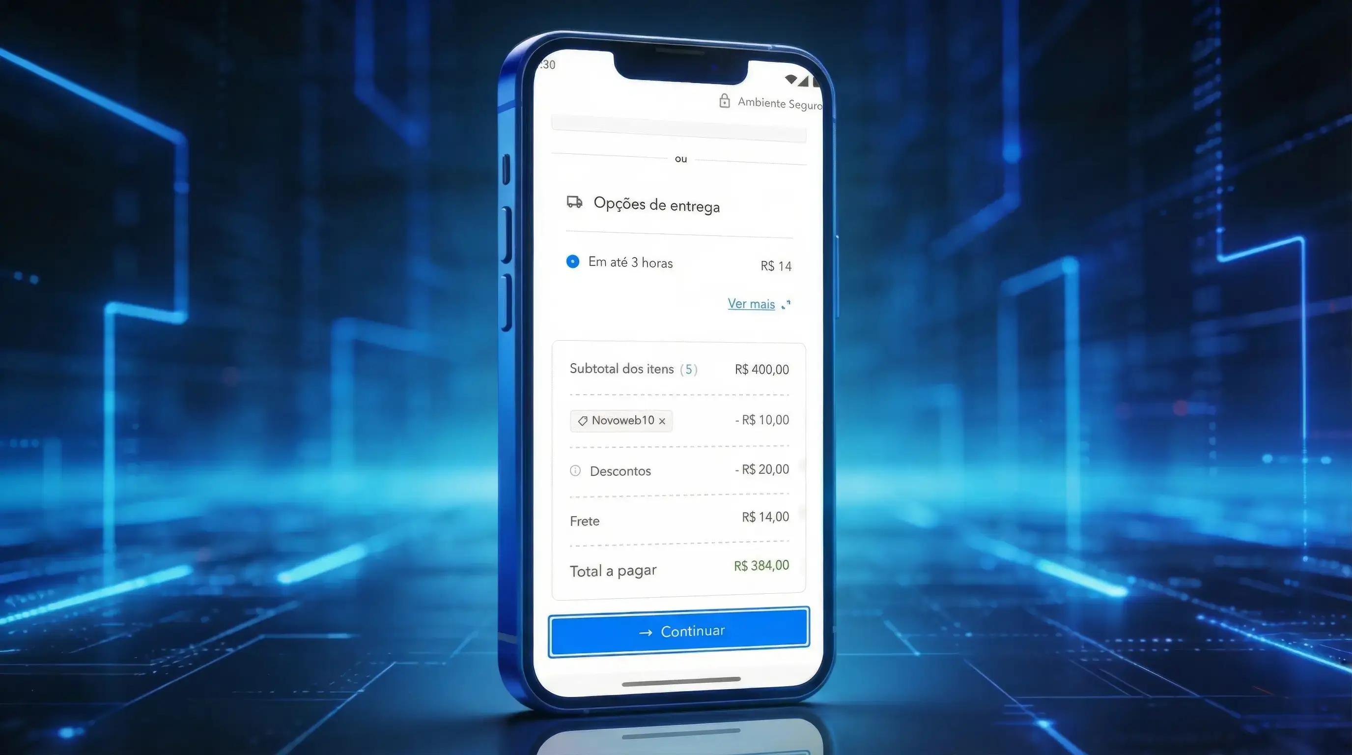 Tela de sucesso de pagamento PIX com alto contraste